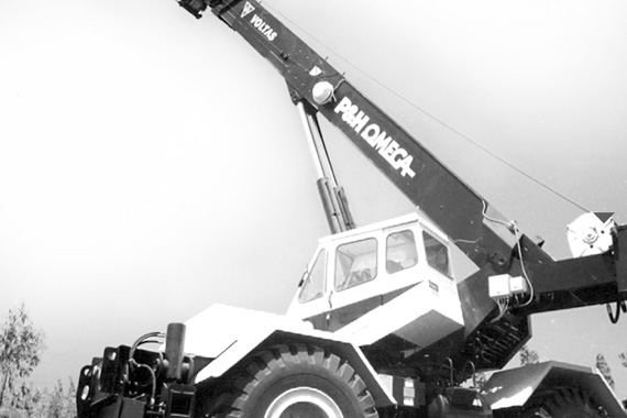 OMEGA rough terrain hydraulic crane with Harnischfeger